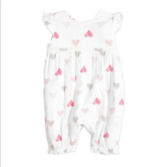 Aden + Anais Flutter Sleeve Romper - Picture 2 of 7